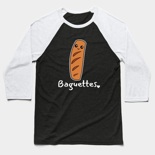 Baguettes Baseball T-Shirt by LunaMay